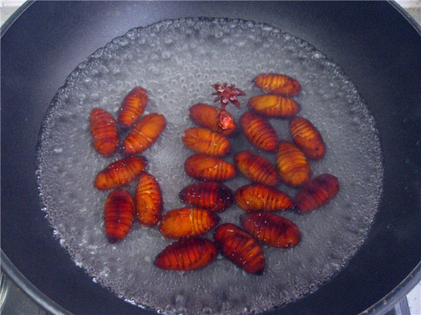 Fried Silkworm Chrysalis recipe