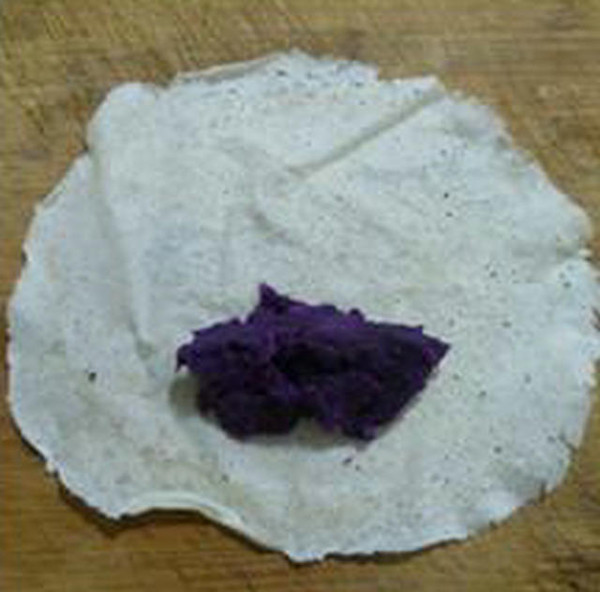 Purple Sweet Potato Spring Roll recipe