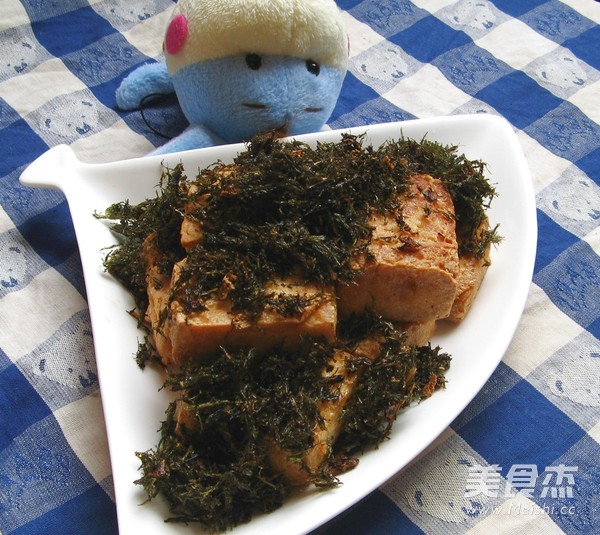 Fried Tofu with Moss Sticks recipe