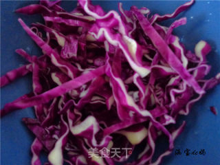 Purple Cabbage Mixed with Tofu Shreds recipe