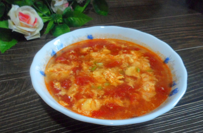 Tomato Soup with Egg recipe