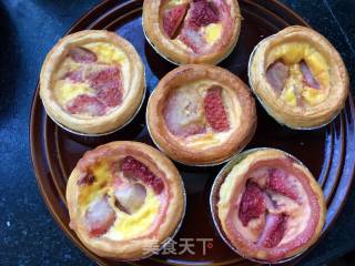 "oven Dish" Strawberry Egg Tart recipe