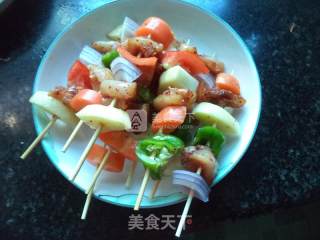 Pan-fried Spicy Chicken Skewers recipe