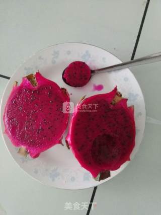 Dragon Fruit Steamed Yam recipe