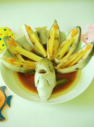 Steamed Pomfret recipe