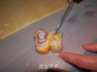 【kaifeng】puff Pastry-two-color Chrysanthemum Pastry recipe