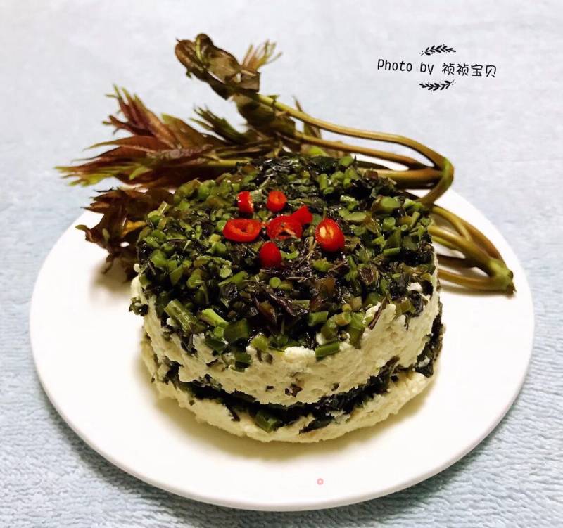 #春野菜# Tofu Mixed with Toon recipe