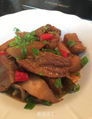 Soaked Radish Pork recipe