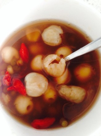 Lotus Seed, Mung Bean, Longan and Wolfberry Soup recipe