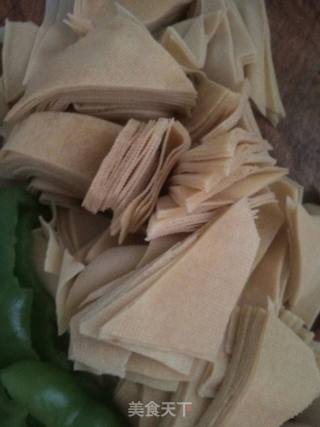 Green Pepper Dried Tofu recipe