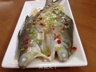 Sour Plum Steamed Fish with Bamboo Shoots recipe