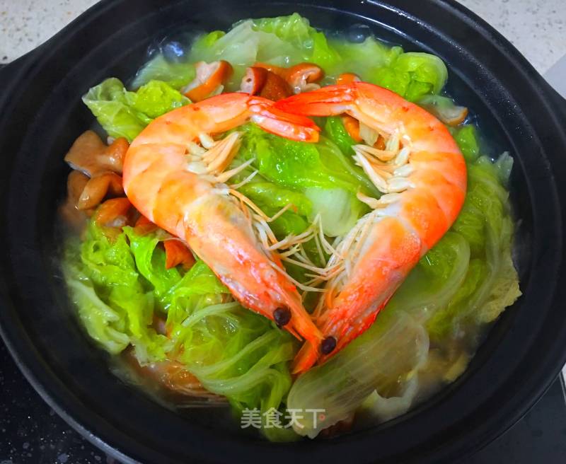 Serving Food ~ Stewed Large Intestine with Cabbage (fresh and Oil-free Version) recipe