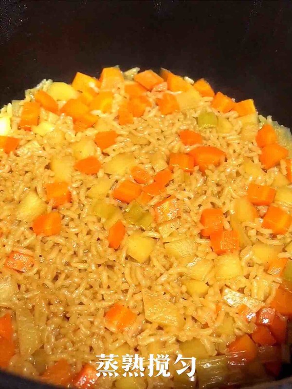 Vegetarian Curry Braised Rice recipe