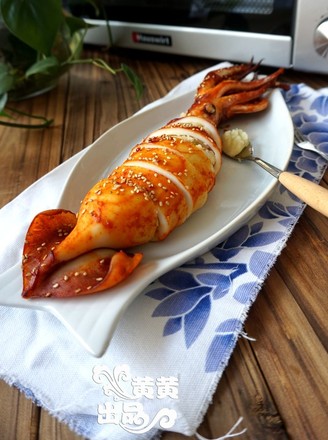 Make A Grilled Squid with Compelling Connotation recipe