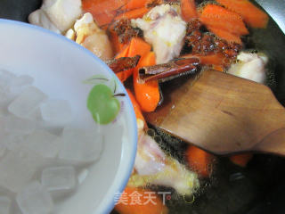 Roasted Chicken Wing Roots with Carrots recipe