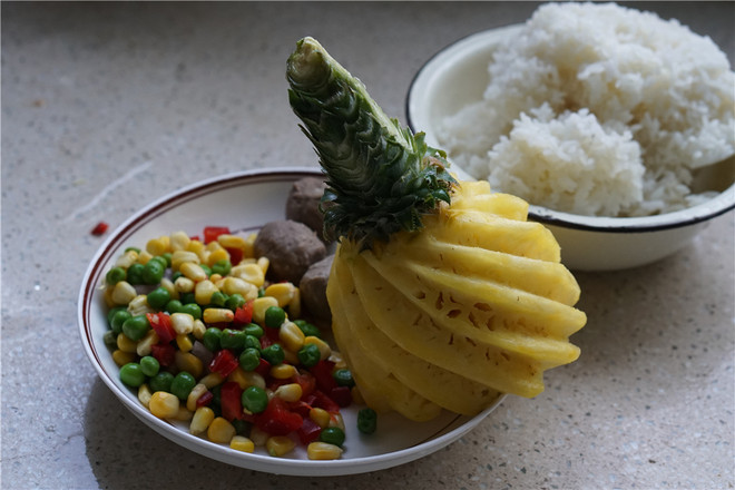 Pineapple Beef Ball Fried Rice recipe