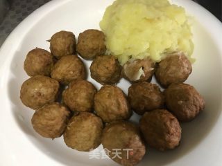 Meatballs and Mashed Potatoes recipe