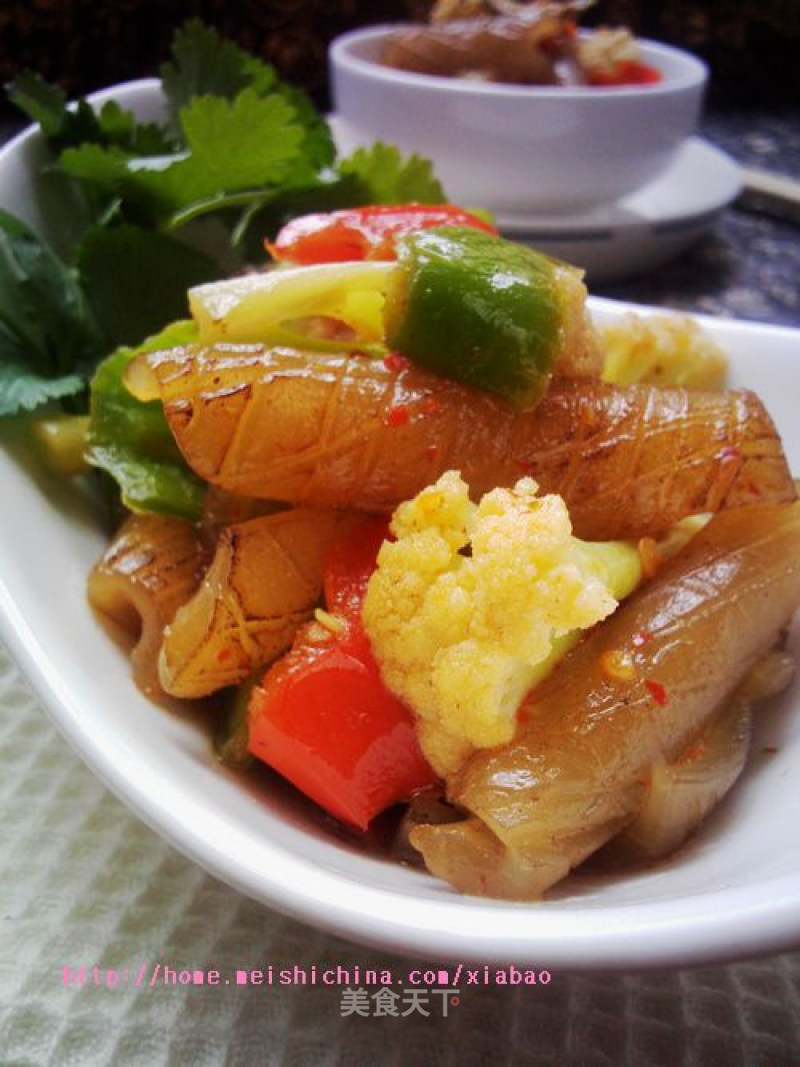 [the Skin of The Meat is Transformed into Squid Roll] recipe