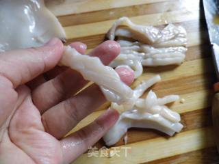 Sour and Spicy Stir Fried Squid recipe