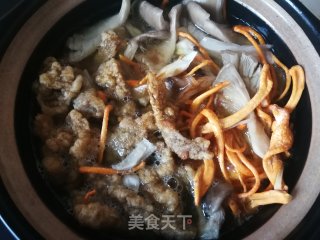 Stewed Pork with Cordyceps Flower and Pleurotus Ostreatus recipe