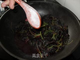 Stir-fried Red Amaranth recipe