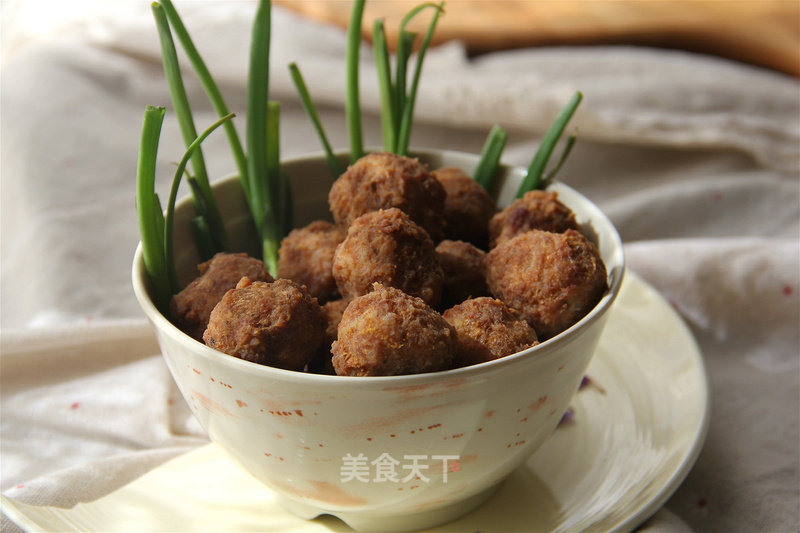 Fried Small Meatballs recipe