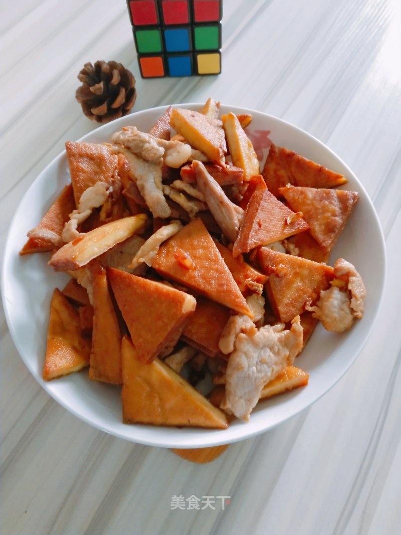 Fried Pork with Dried Tofu recipe