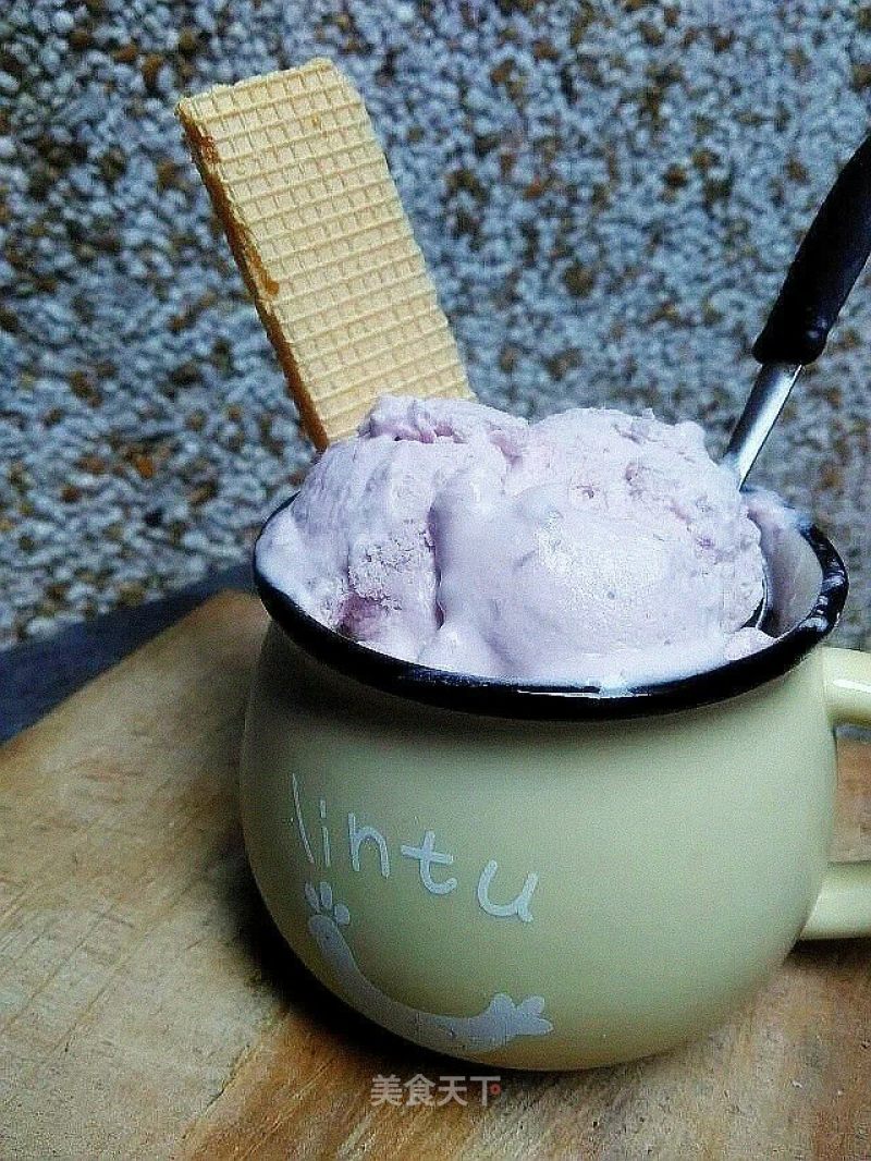 3 Kinds of Ingredients to Make without Stirring-purple Sweet Potato Ice Cream recipe