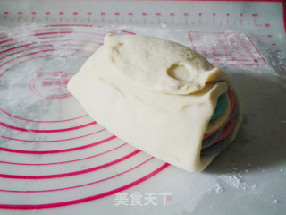 #柏翠大赛#rainbow Toast recipe