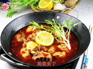 Spicy Lemon Chicken Hot Pot recipe