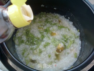 Egg Lettuce Congee recipe