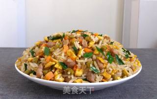 Fried Rice with Capers, Eggs and Diced Pork recipe