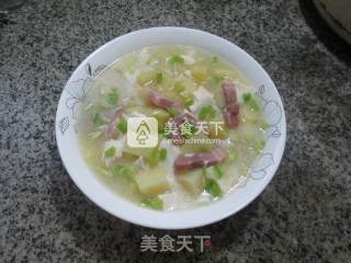 Boiled Tofu with Bacon and Potatoes recipe