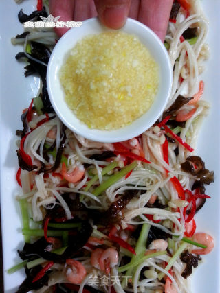 Health and Beauty Salad with Enoki Mushroom recipe