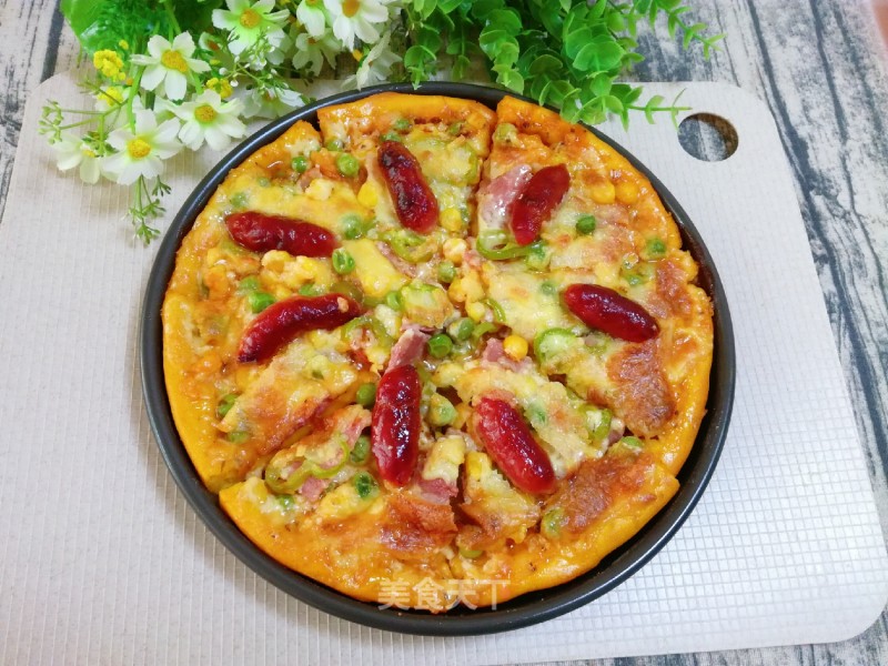 Pumpkin Garden Pizza recipe