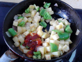 Fried Chicken with Cumin and Potatoes recipe