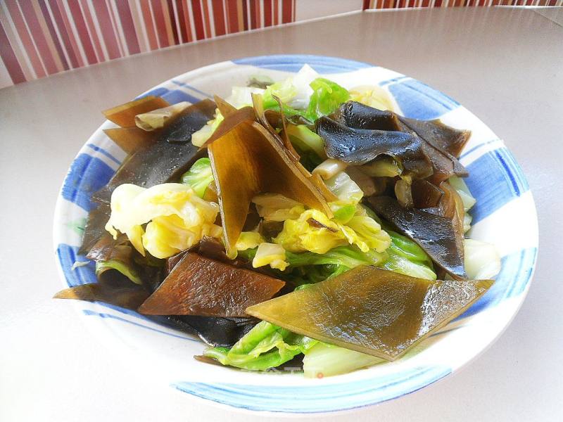 Green Cabbage Roasted Kelp