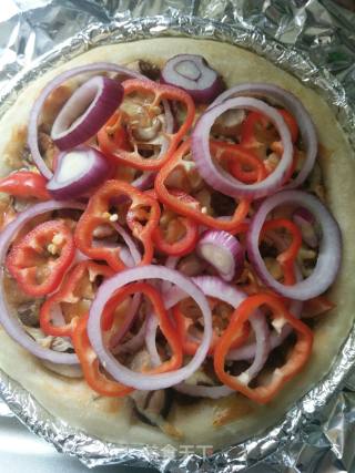 Beef Mixed Vegetable Pizza recipe