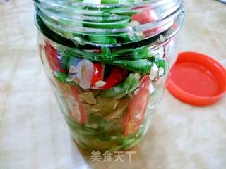 Pickled Beans with Double Pepper recipe