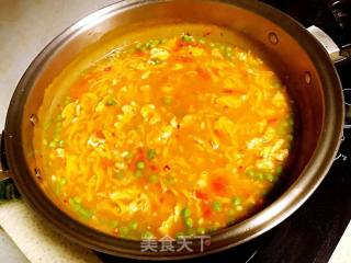 Pumpkin Noodles with Tomatoes and Eggs recipe