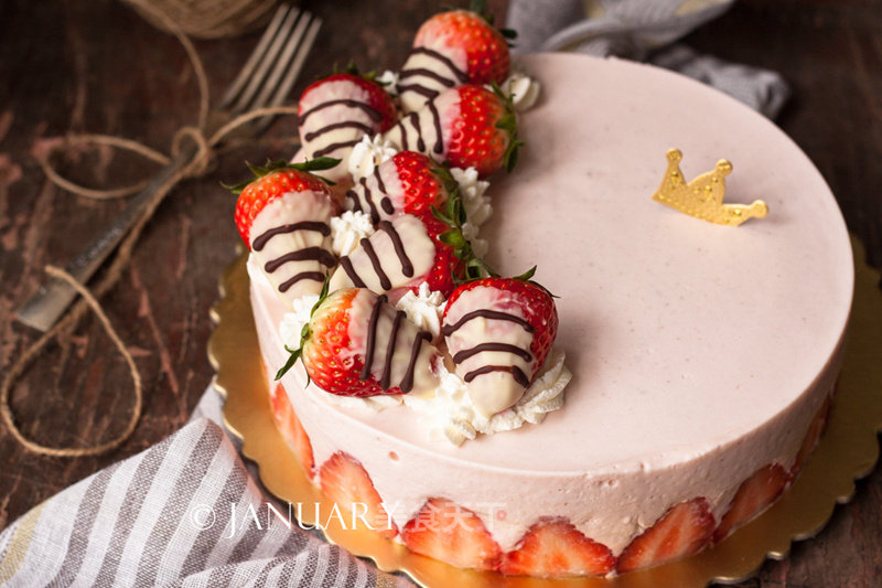 Strawberry Mousse Cake recipe