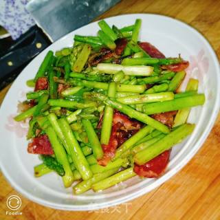 Asparagus Stir-fried Sausage recipe