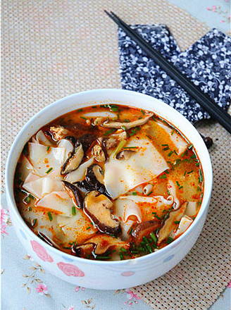 Mushroom Chicken Noodle Soup recipe