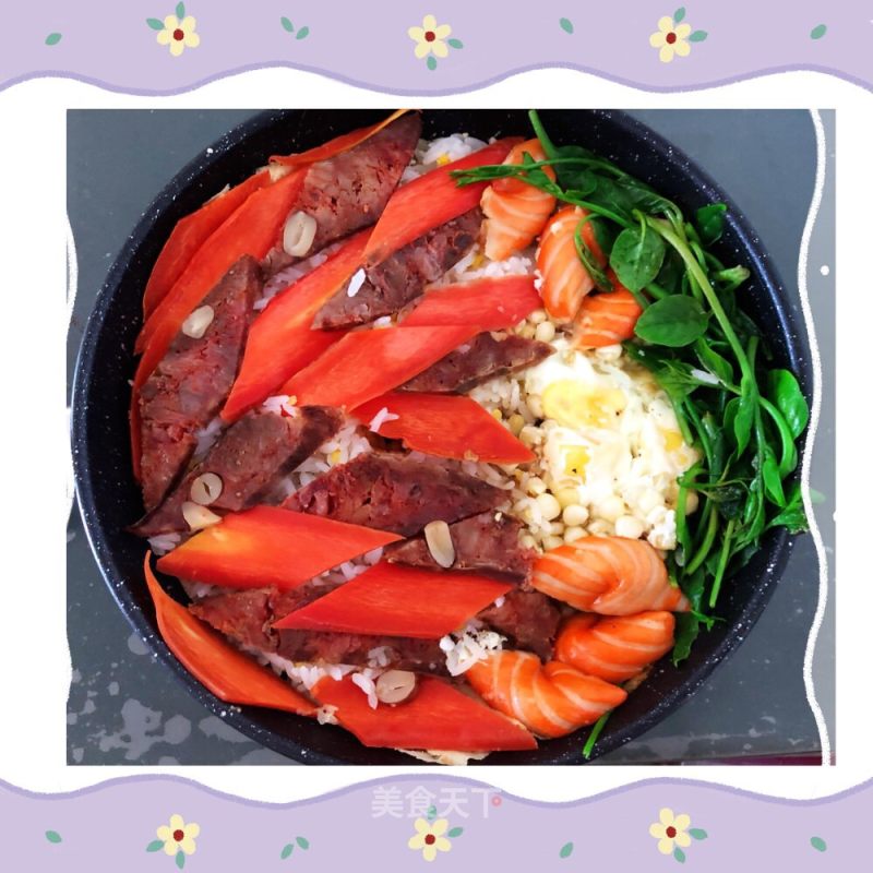 Fancy Seafood Sausage Rice recipe