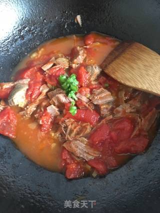 Purple Potato Noodles with Tomato Beef recipe