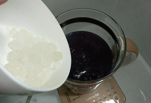 Purple Sweet Potato Sago recipe