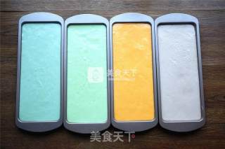 Rainbow Cake (rectangular) recipe