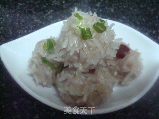 Glutinous Rice Meatballs recipe