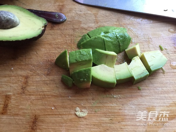 Braised Rice with Avocado, Potato and Sausage recipe