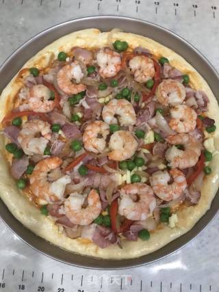 Shrimp and Bacon Pizza recipe